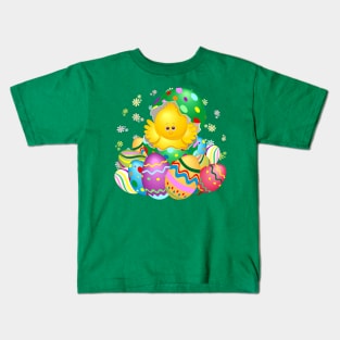 Easter Chick Cute Character Kids T-Shirt